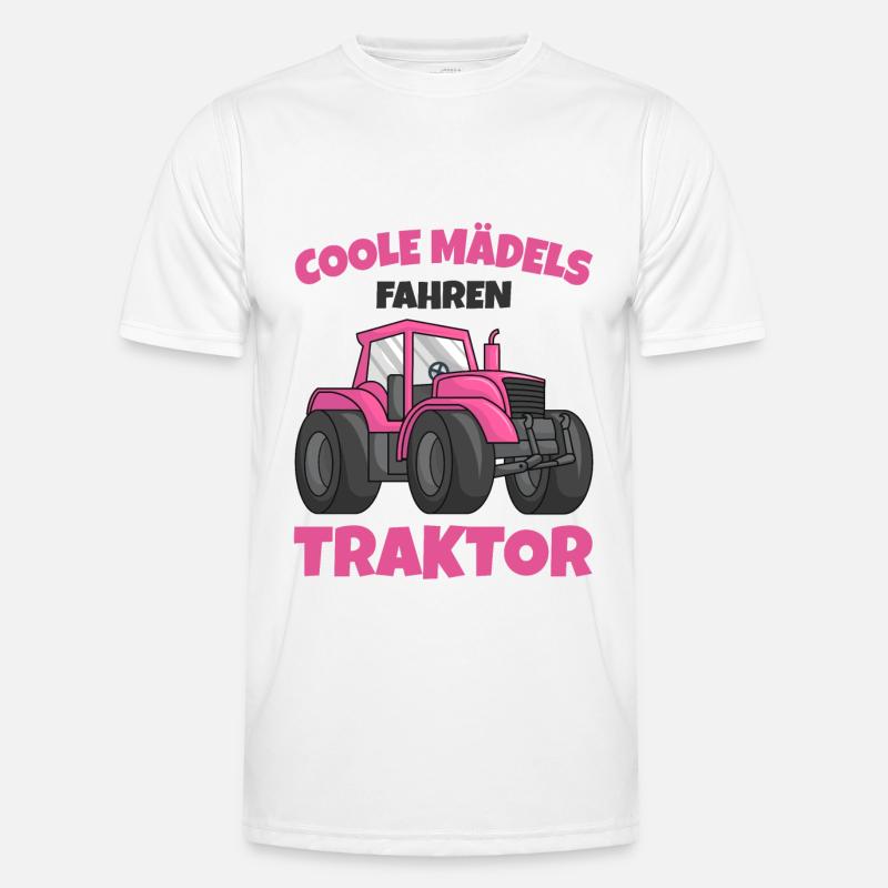 Traktor Mädchen Männer Funktions-T-Shirt