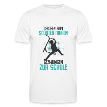 Scooter - Männer Funktions-T-Shirt - Weiß - Vorne - AI Model Male 178 dark (178cm)