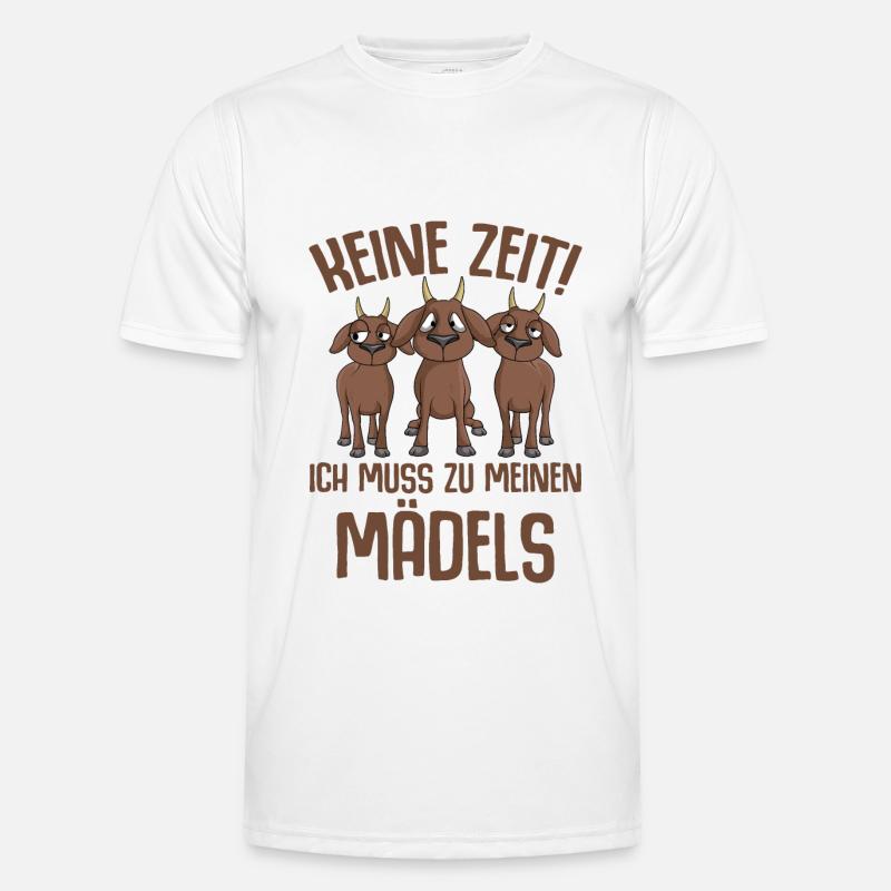 Ziege Männer Funktions-T-Shirt