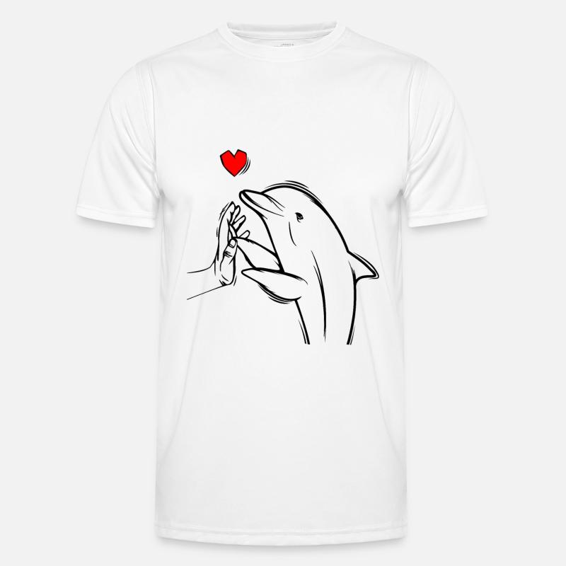 Dolphin - Men's Functional T-Shirt - white