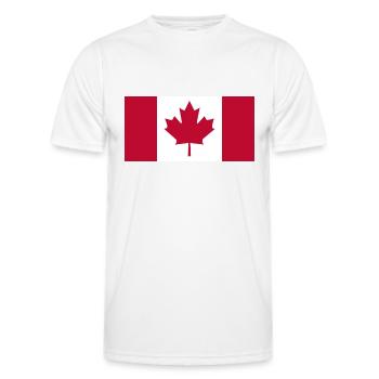 Kanada Flagge Fahne Ahorn Canada Day 1867 Toronto - Männer Funktions-T-Shirt - Weiß - Vorne - AI Model Male 178 dark (178cm)