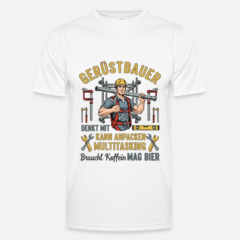 The Scaffolding Builder Men's Functional T-Shirt