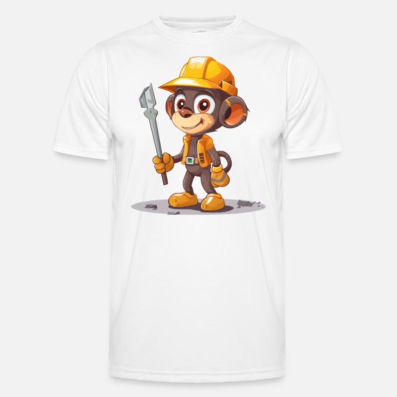 Construction Monkey Men's Functional T-Shirt