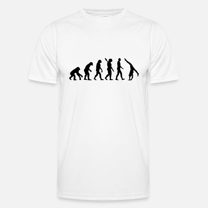 Evolution Gymnastik - Männer Funktions-T-Shirt - Weiß