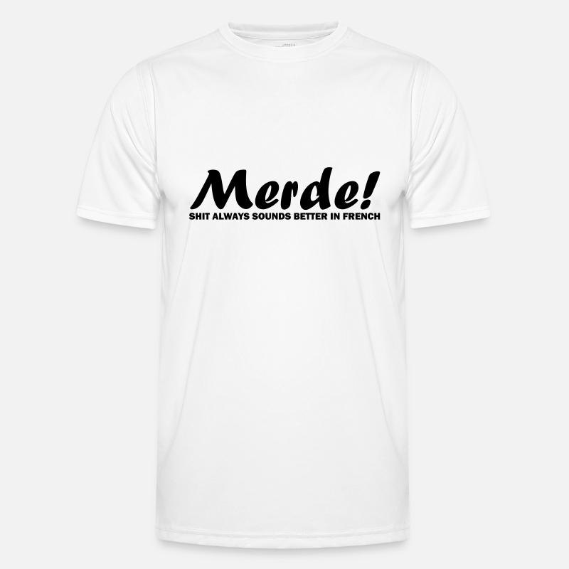 Merde! - Men's Functional T-Shirt - white