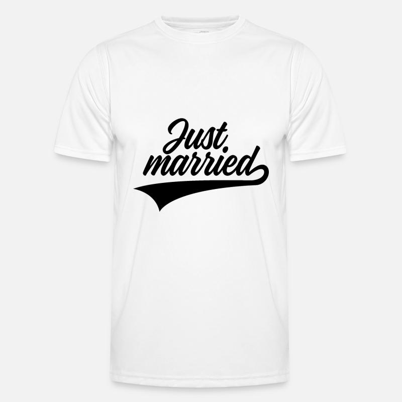 JUST MARRIED Men's Functional T-Shirt