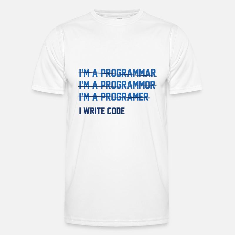 I Write Code Men's Functional T-Shirt