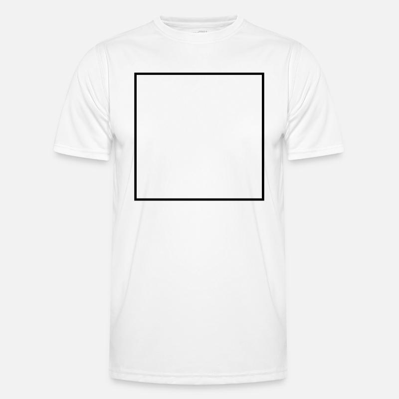 Square - Men's Functional T-Shirt - white