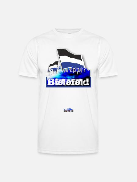 bielefeld - Männer Funktions-T-Shirt - Weiß