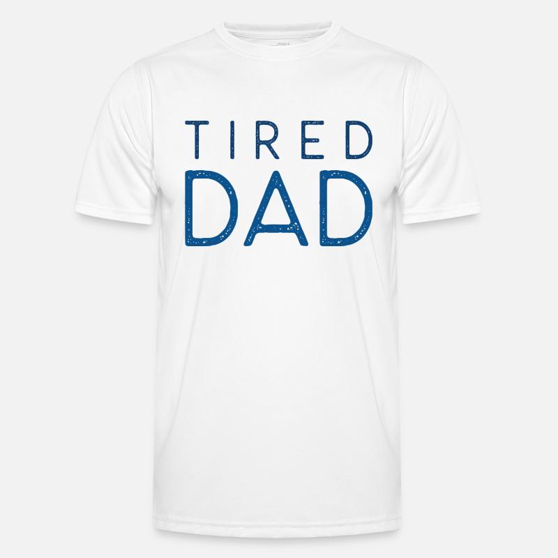 Müder Papa Männer Funktions-T-Shirt