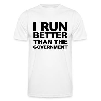 Run - Männer Funktions-T-Shirt - Weiß - Vorne - AI Model Male 178 dark (178cm)