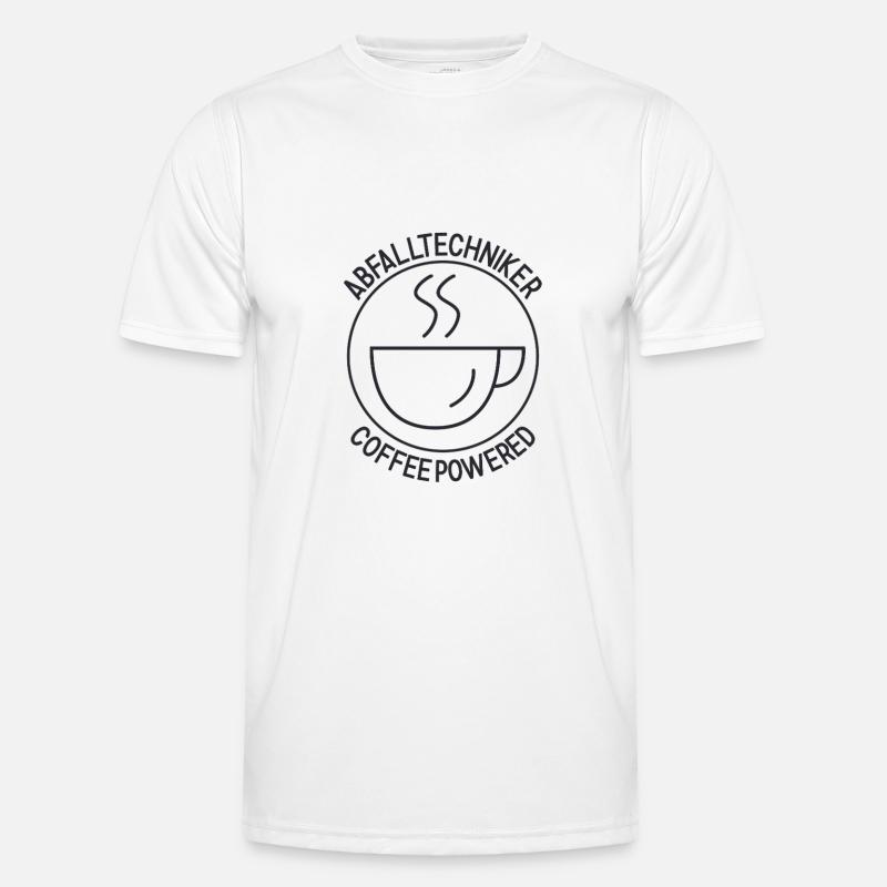 Technicien des déchets Café T-shirt sport Homme