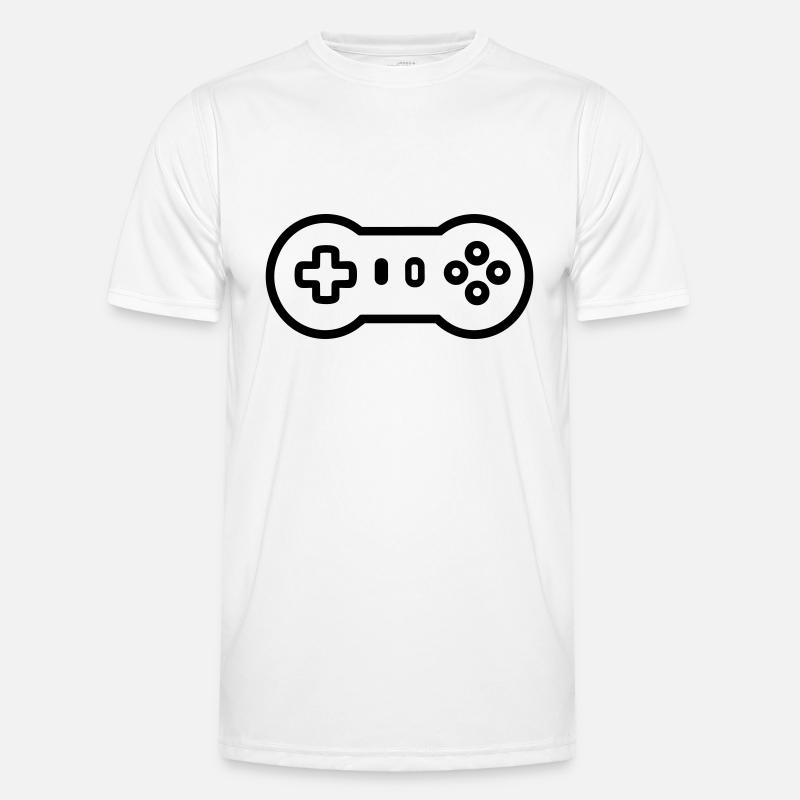 Videospiel-Controller - Männer Funktions-T-Shirt - Weiß