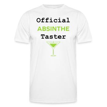 Offizielle Absinth-Verkostung - Männer Funktions-T-Shirt - Weiß - Vorne - AI Model Male 178 dark (178cm)
