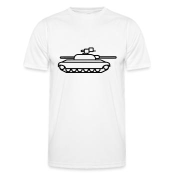 tank - Men's Functional T-Shirt - white - Front - AI Model Male 178 dark (178cm)