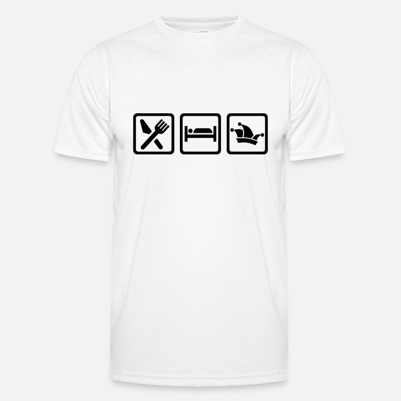 Karneval - Männer Funktions-T-Shirt - Weiß