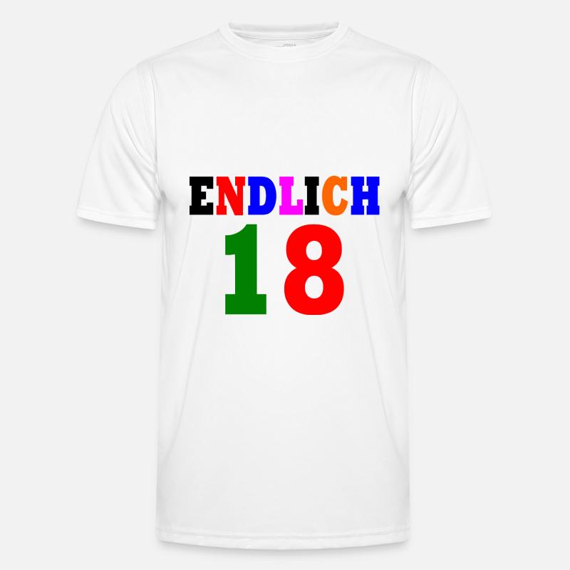 Endlich 18 Männer Funktions-T-Shirt