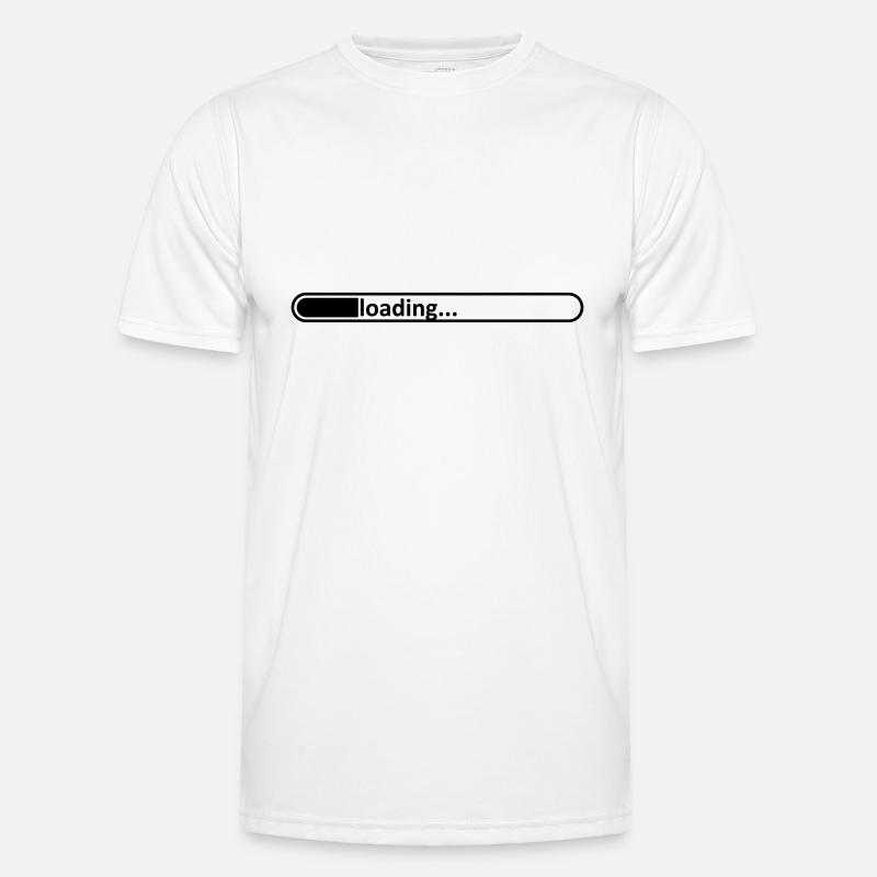 Ladebalken //loading//laden //lädt // Dauer //Zeit - Männer Funktions-T-Shirt - Weiß