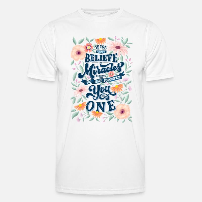 Du bist ein Wunder - Männer Funktions-T-Shirt - Weiß