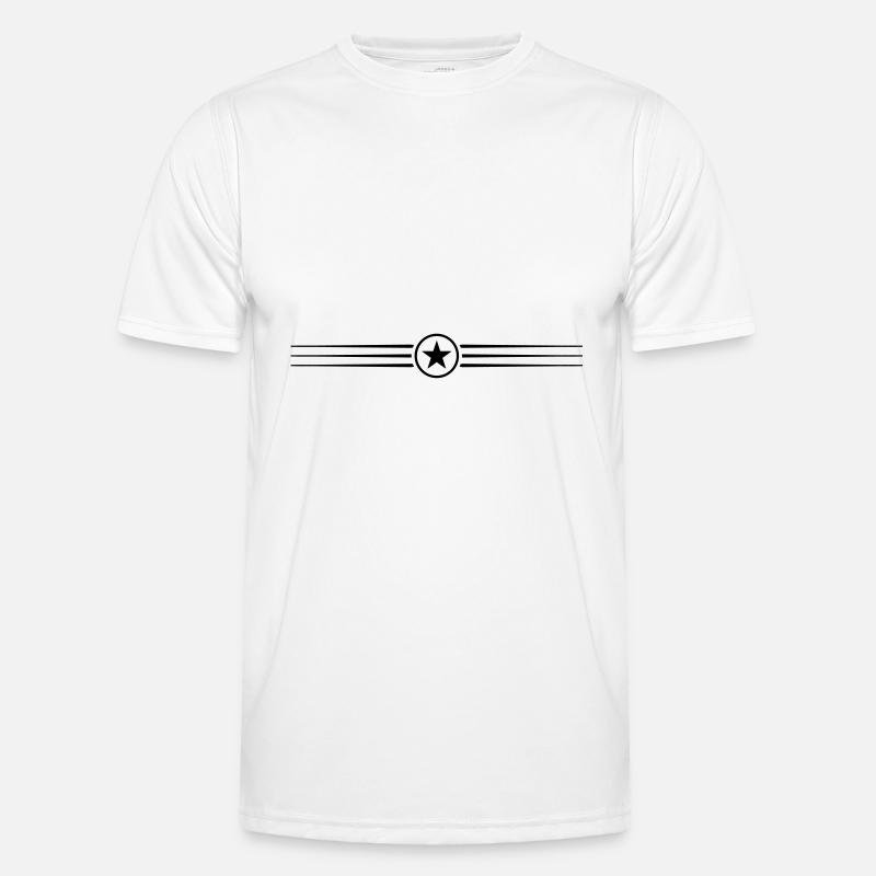 Étoile ligne élément trait T-shirt sport Homme