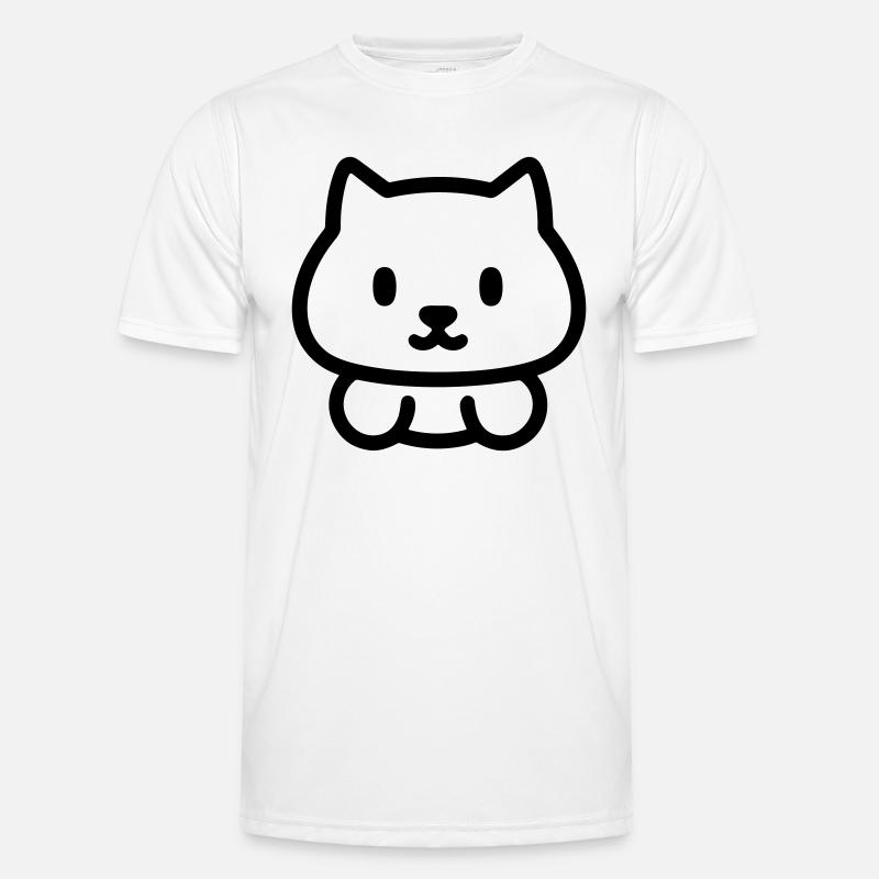 chat T-shirt sport Homme