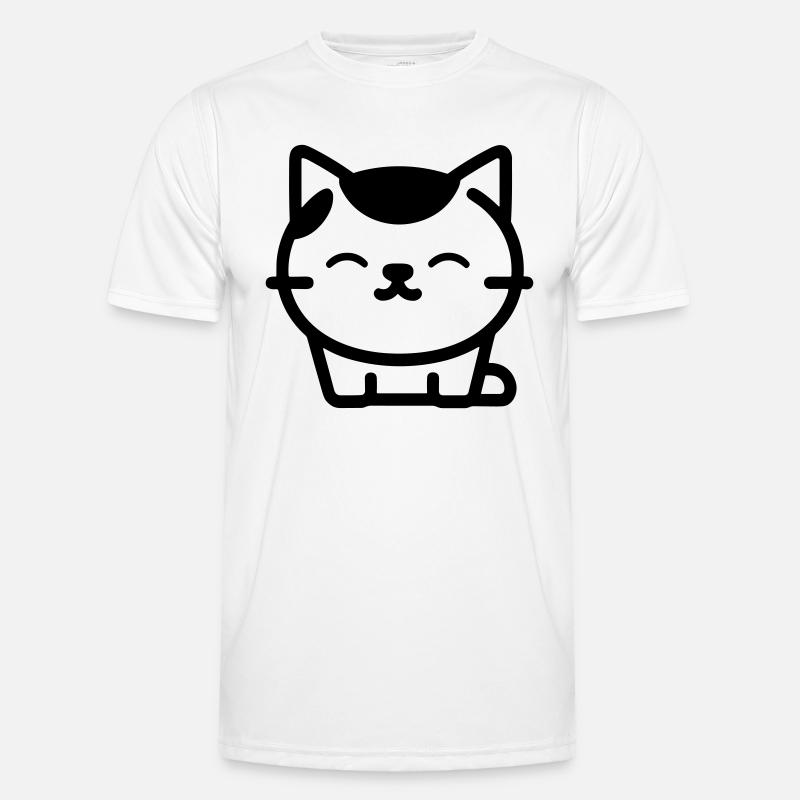 cat - Men's Functional T-Shirt - white