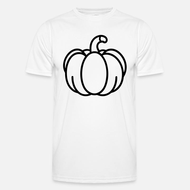 pumpkin - Men's Functional T-Shirt - white