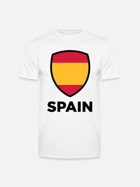 National Flag of Spain - Men's Functional T-Shirt - white