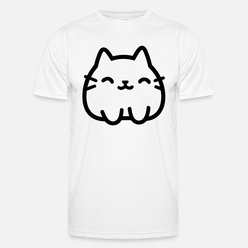 chat T-shirt sport Homme