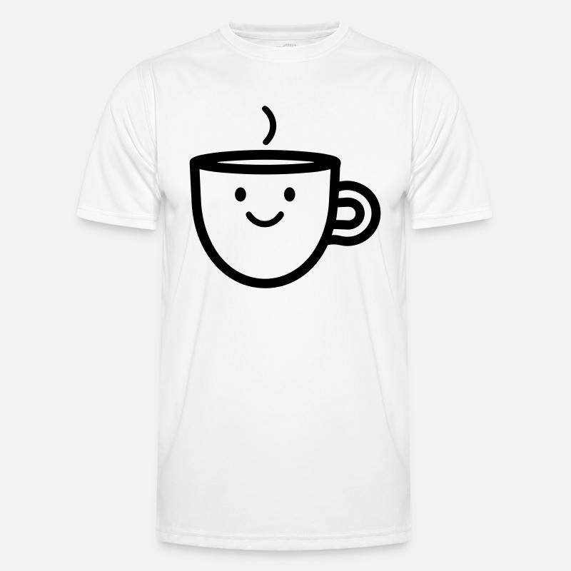Kaffeebecher Männer Funktions-T-Shirt