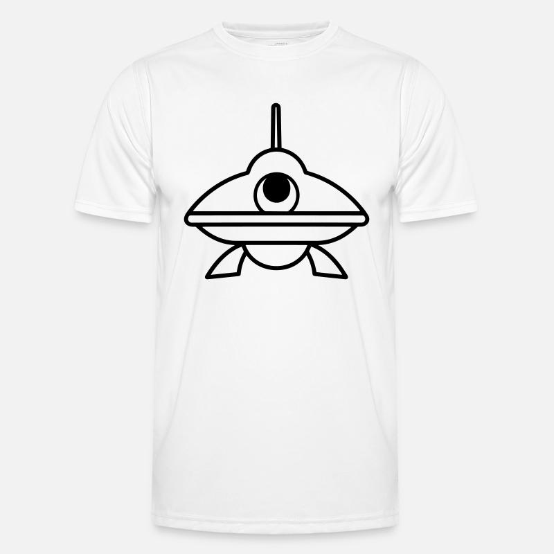 fliegende Untertasse Männer Funktions-T-Shirt