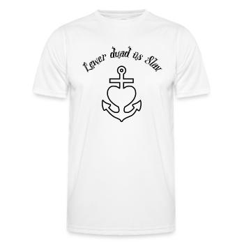 Lewer dua üs Slav, Anker Glaube Liebe Hoffnung s - Männer Funktions-T-Shirt - Weiß - Vorne - AI Model Male 178 dark (178cm)