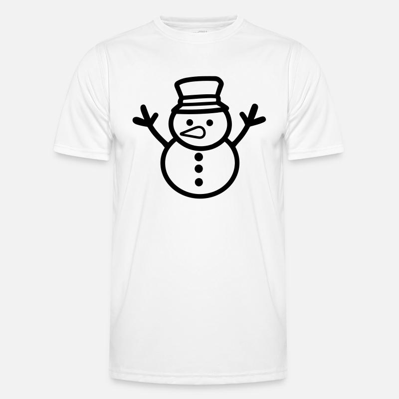 Snowman - Men's Functional T-Shirt - white