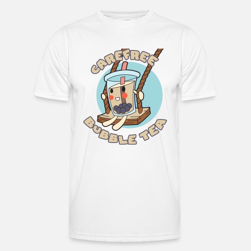 Sorgloser Bubble Tea Männer Funktions-T-Shirt
