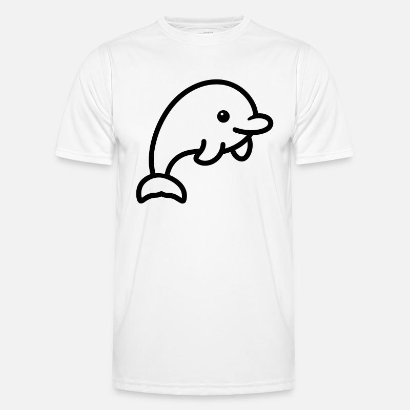 dolphin - Men's Functional T-Shirt - white
