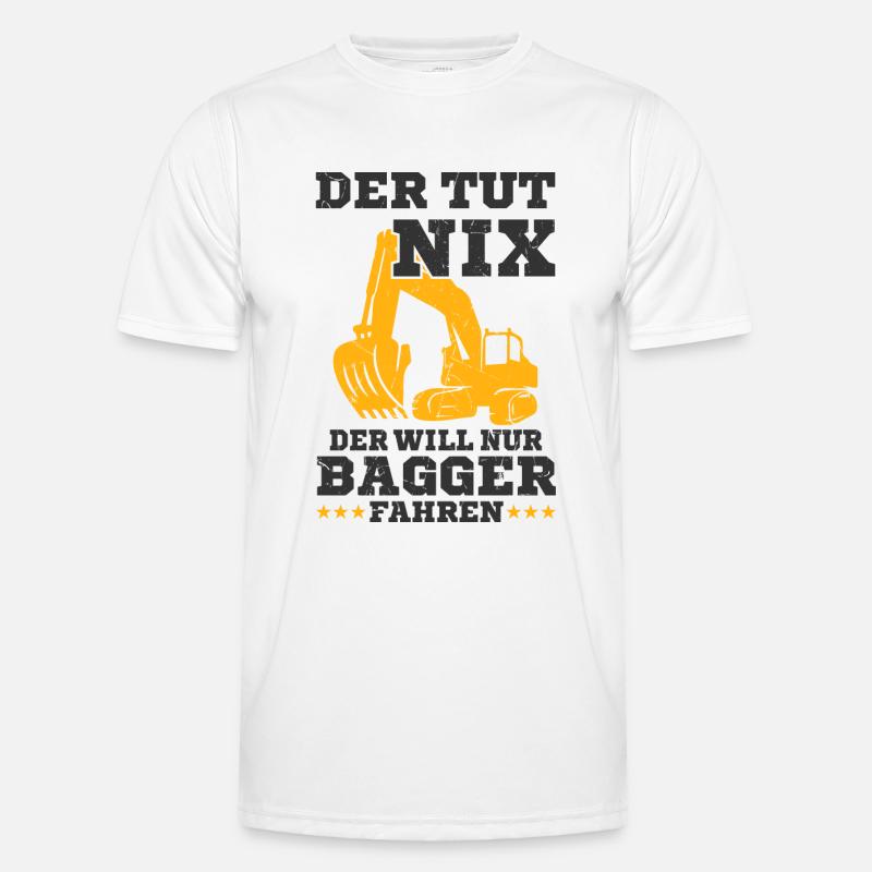 Bagger Spruch Männer Funktions-T-Shirt