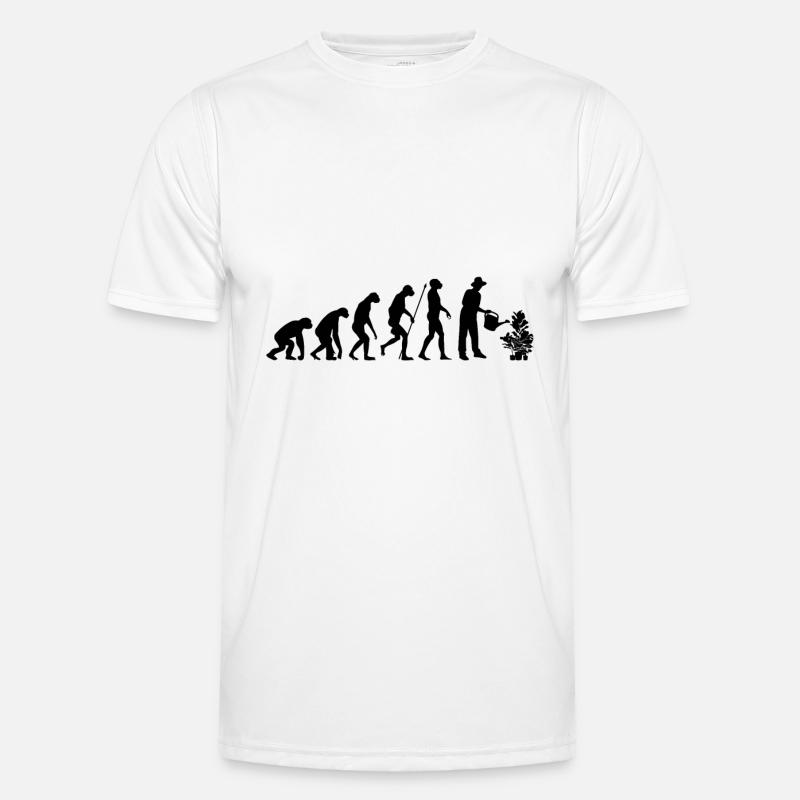 Evolution gardener - Men's Functional T-Shirt - white