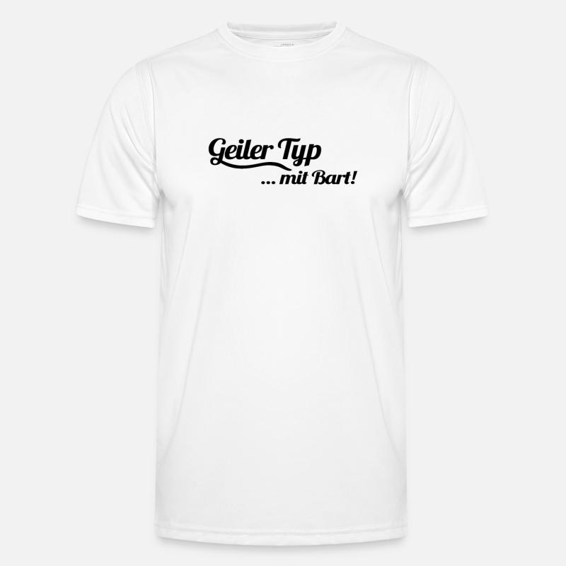 Geiler Typ Mit Bart - #geilertypmitbart Vintage Männer Funktions-T-Shirt