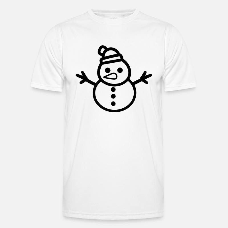 Snowman - Men's Functional T-Shirt - white