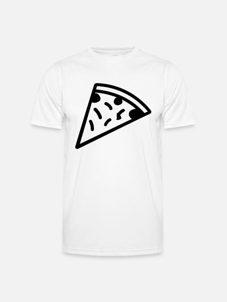 Pizza slice - Men's Functional T-Shirt - white