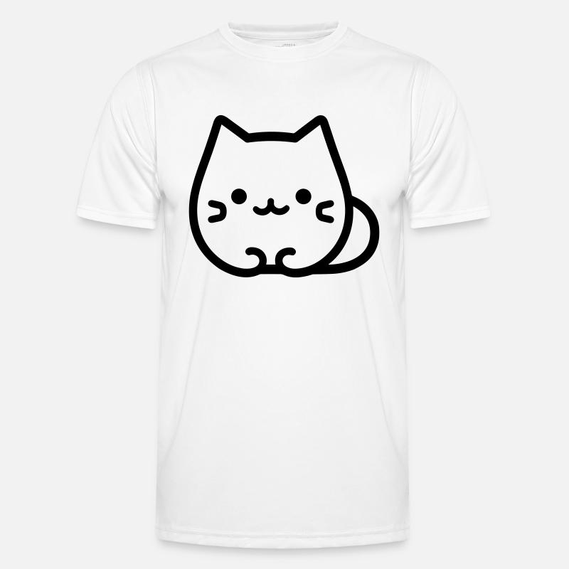 chat T-shirt sport Homme