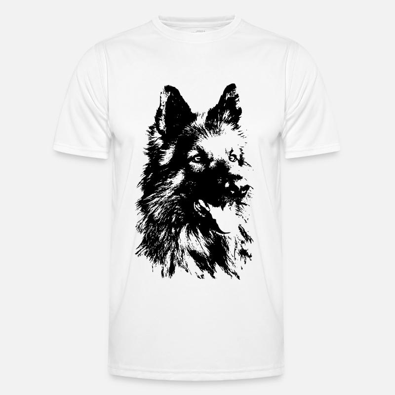 Deutscher Schäferhund Männer Funktions-T-Shirt