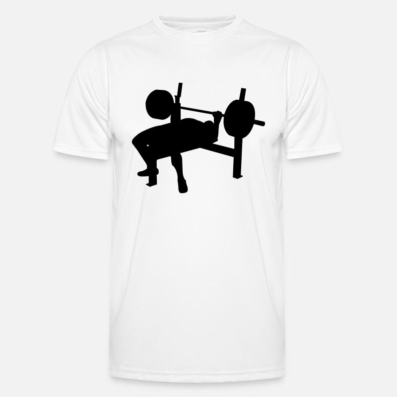 Benchpress - Men's Functional T-Shirt - white