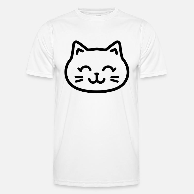 Kätzchen - Männer Funktions-T-Shirt - Weiß