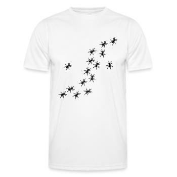Ameise - Männer Funktions-T-Shirt - Weiß - Vorne - AI Model Male 178 dark (178cm)