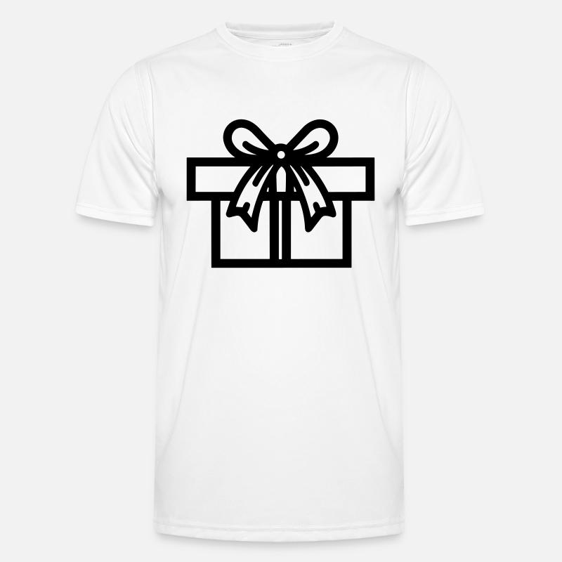 Kleine Geschenkbox - Männer Funktions-T-Shirt - Weiß