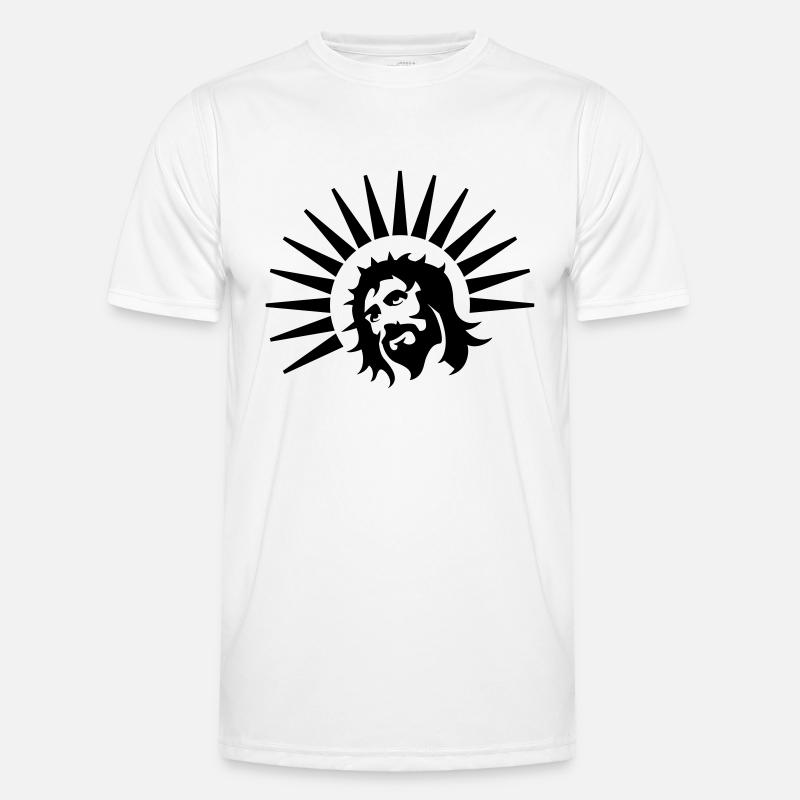 Shining Jesus - Men's Functional T-Shirt - white