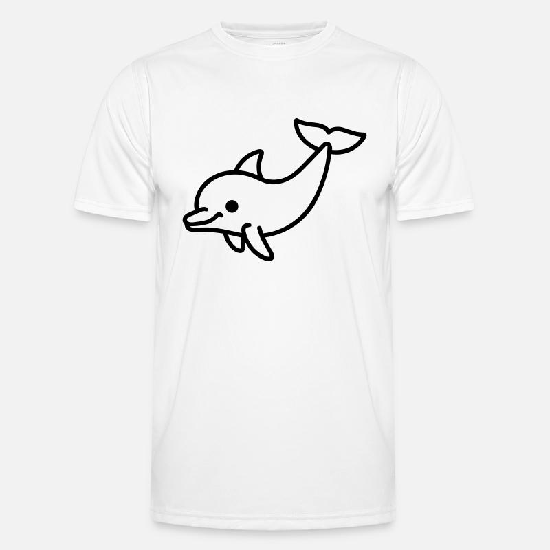 dolphin - Men's Functional T-Shirt - white