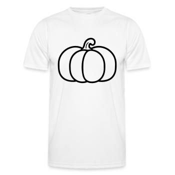 pumpkin - Men's Functional T-Shirt - white - Front - AI Model Male 178 dark (178cm)