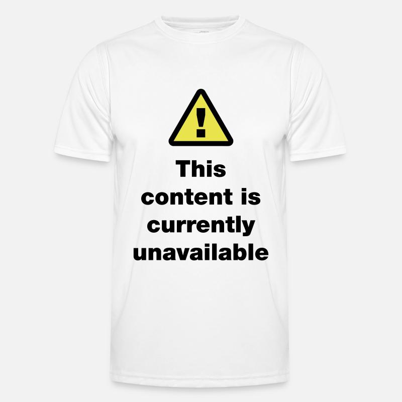 ⚠ This Content Is Currently Unavailable - Men's Functional T-Shirt - white